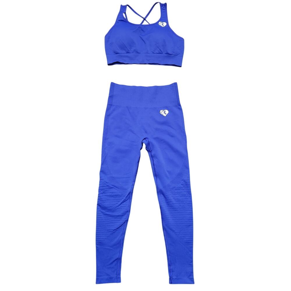 Women's Best Royal Blue Sports Bra and Leggings Set Size Small/Medium